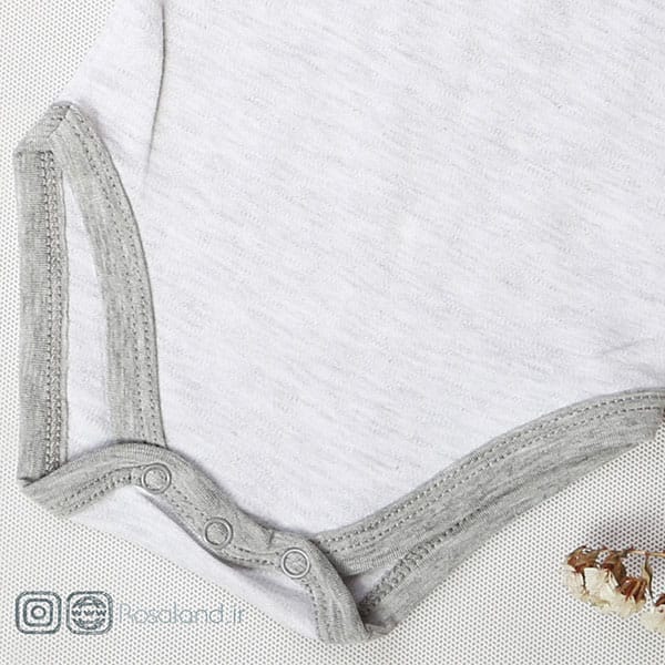 1401---07---16--1-3 چهار تکه نوزادی پسرانه طرح خرس تاج دار