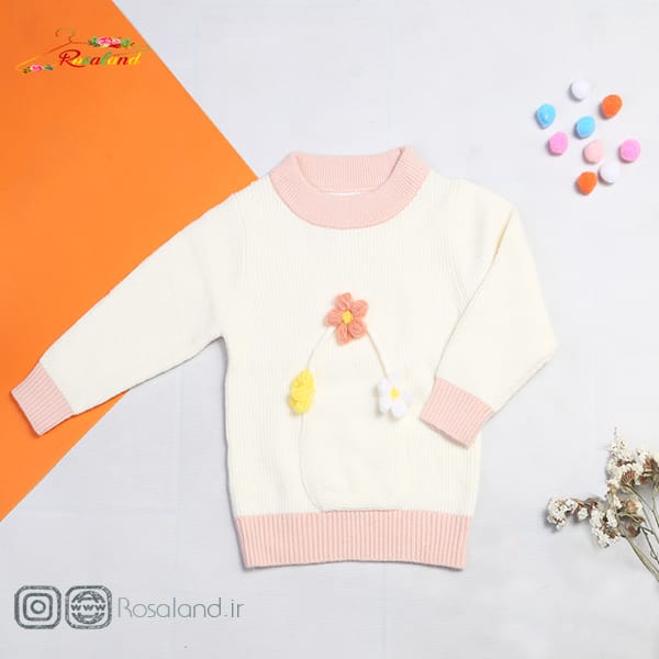 بافت دخترانه طرح گل