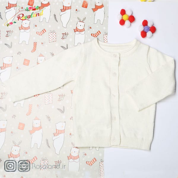 بلوزگپ دخترانه طرح سفید