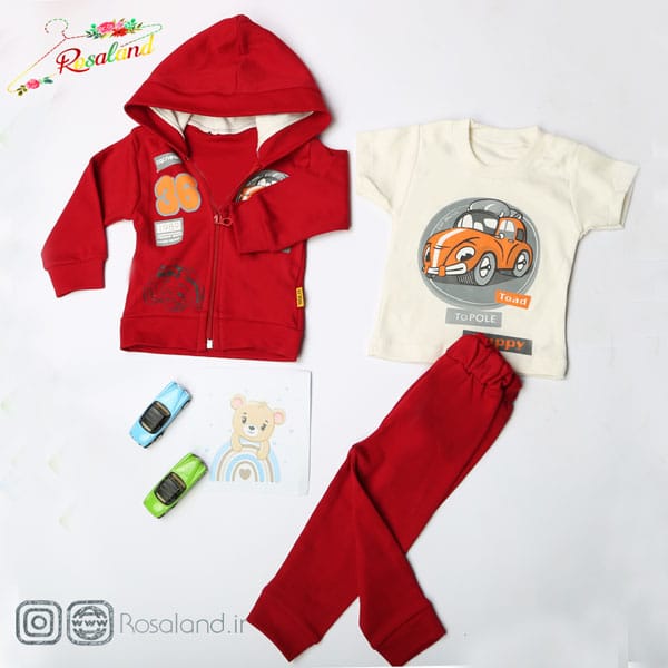 سه تکه پسرانه طرح ماشین سه تکه پسرانه طرح ماشین