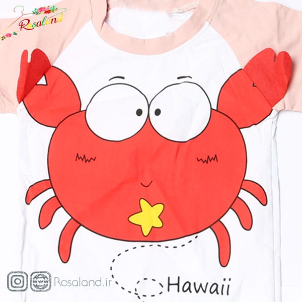 1-2 سه تکه پسرانه طرح خرچنگ