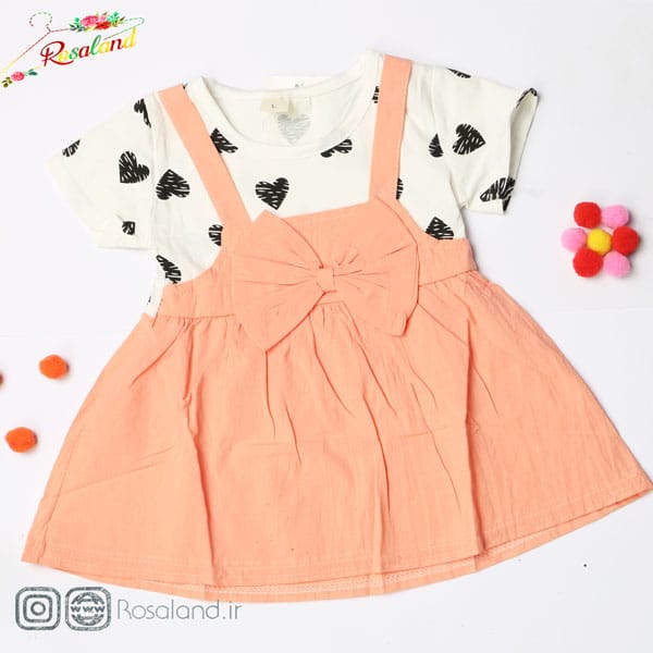 2-1 سارافون دخترانه طرح قلب