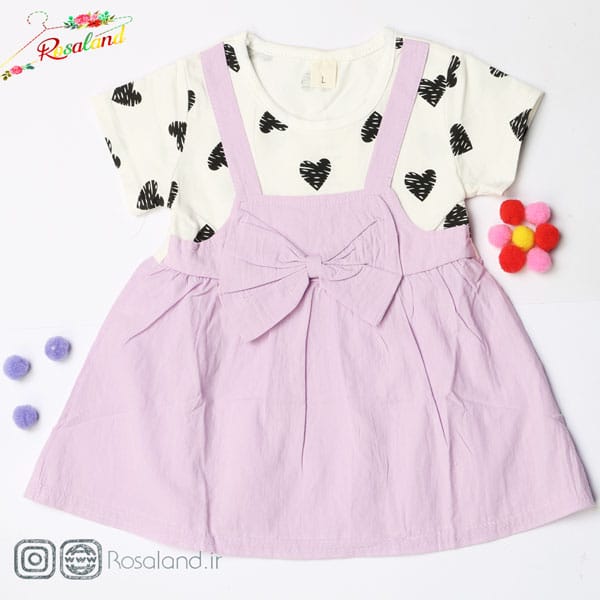 2-2 سارافون دخترانه طرح قلب