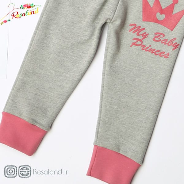 شلوار ست ست دخترانه طرح پرنسس