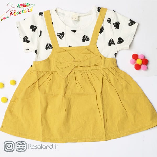 1 سارافون دخترانه طرح قلب