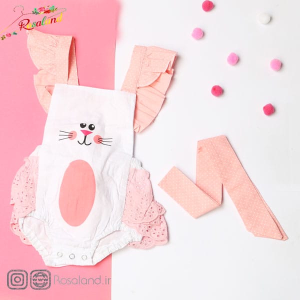 زیردکمه دو تکه طرح خرگوش
