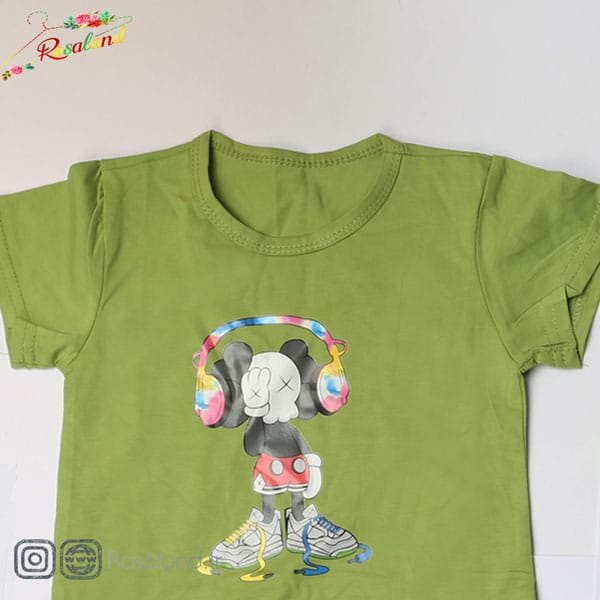 3-4 تیشرت دخترانه طرح میکی