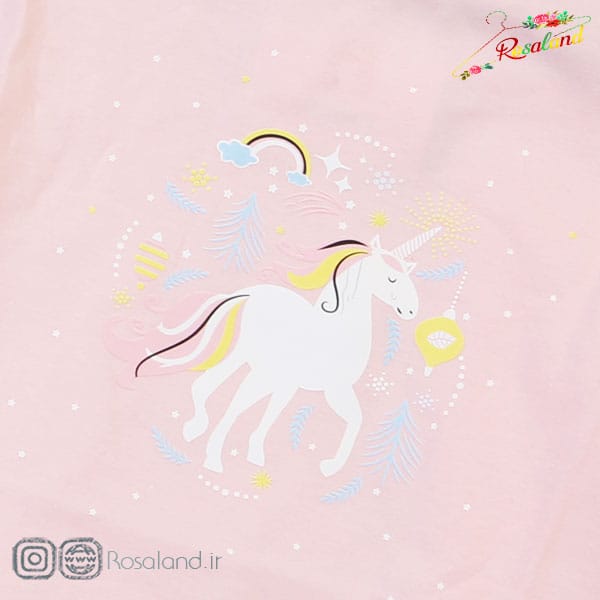 تیشرت تک نوزادی وارداتی یونیکورن