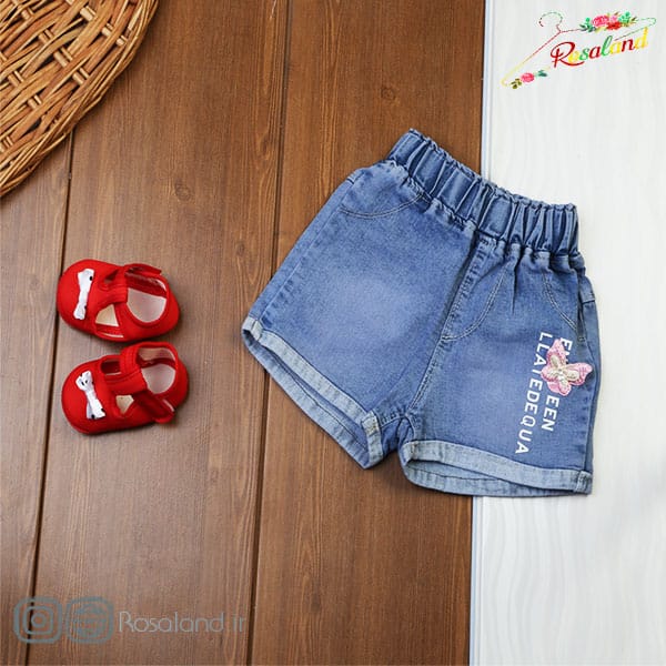 شورتک لی دخترانه پروانه