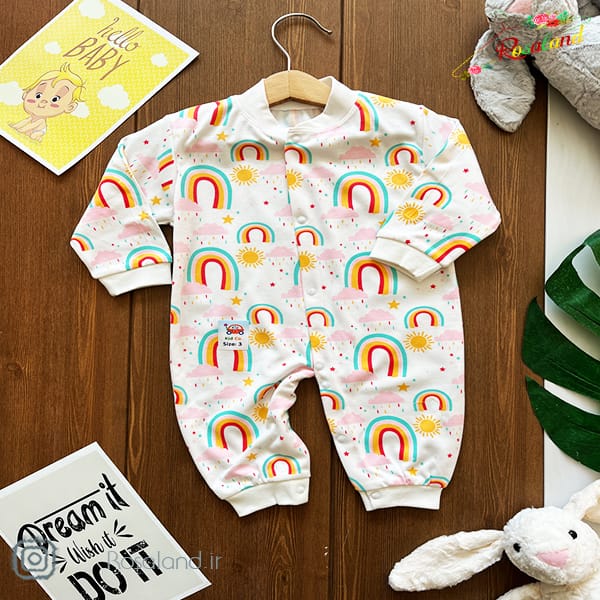 سرهمی دخترانه طرح رنگین کمان