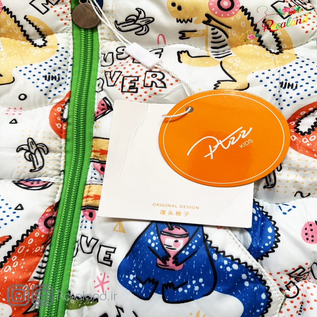 کاپشن نوزادی وارداتی پسرانه طرح دایناسور