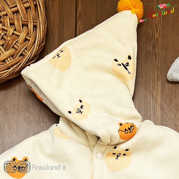 1402 - 9 - 22 -2- 2 شنل کلاه دار دخترانه طرح ببری