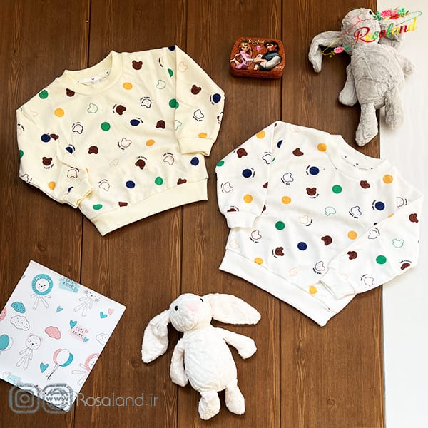 بلوز دخترانه طرح خرسی