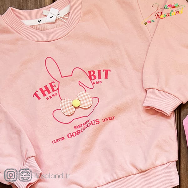 1402 - 11 - 4 -1- 4 بلوز نوزادی دخترانه طرح پاپیون