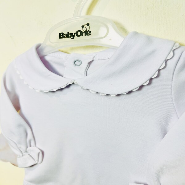 بادی دخترانه طرح یقه ب ب از نمای بالا