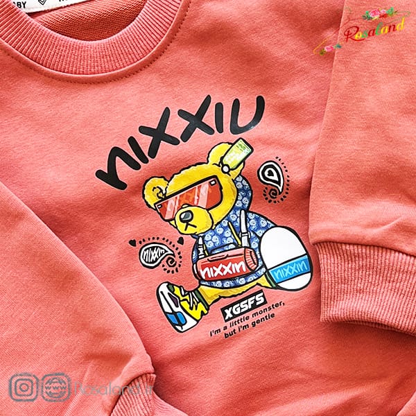 بلوز نوزادی پسرانه طرح مانستر