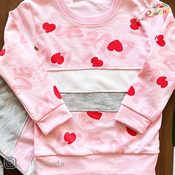 1402 - 11 - 26 -4- 2 ست دخترانه طرح قلبی