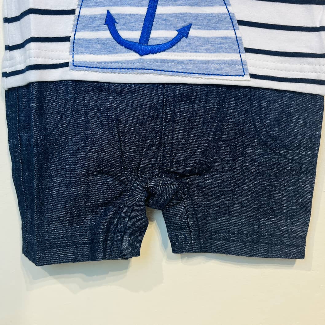 Baby Romper New Born boys رامپر پسرانه طرح سگ