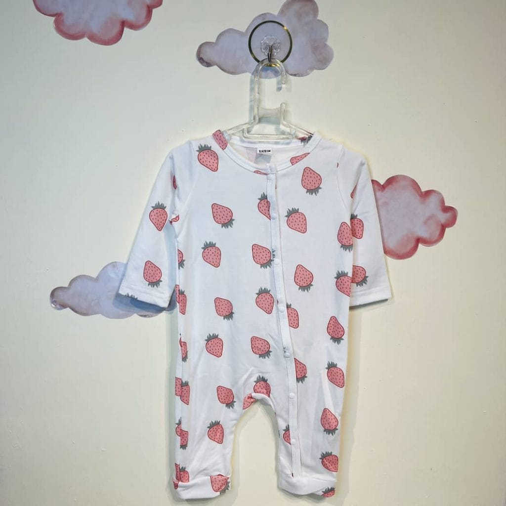 سرهمی دخترانه طرح توت فرنگی