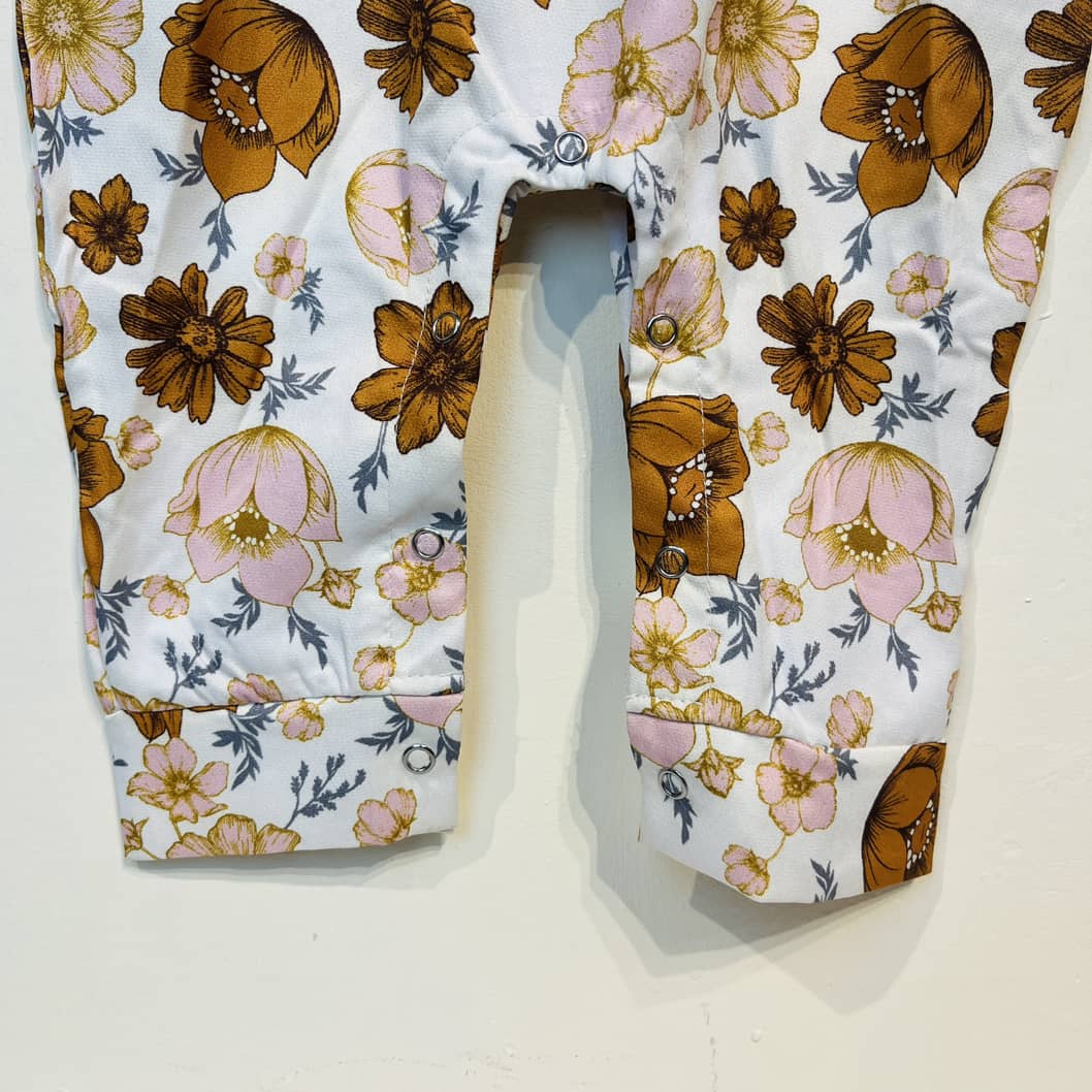 Baby Romper girl سرهمی دخترانه طرح گل