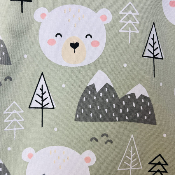 ست پسرانه سبزرنگ طرح خرس