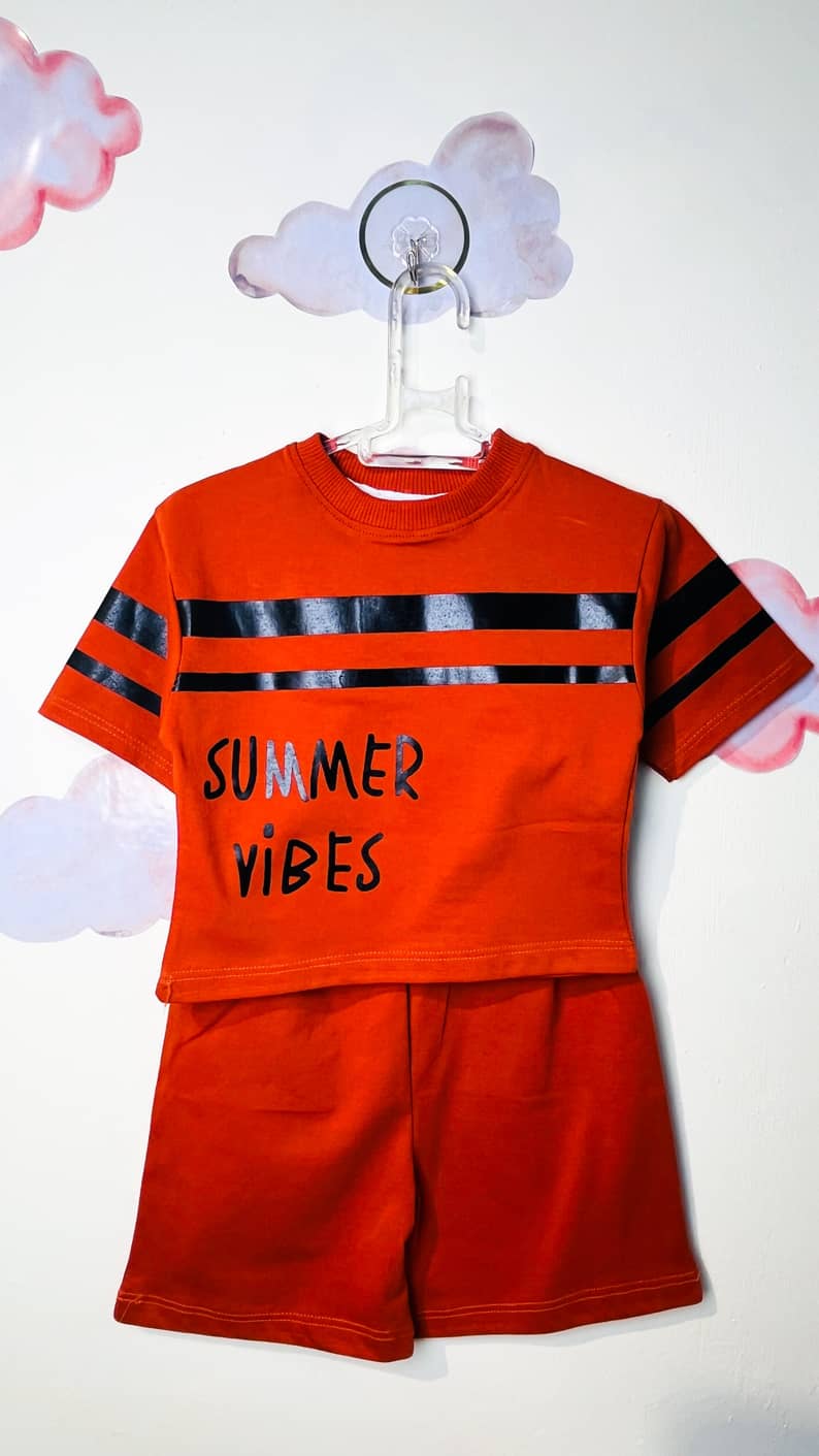 Blouse Pants Set Newborn boysummer vibes ست نوزادی summer vibes