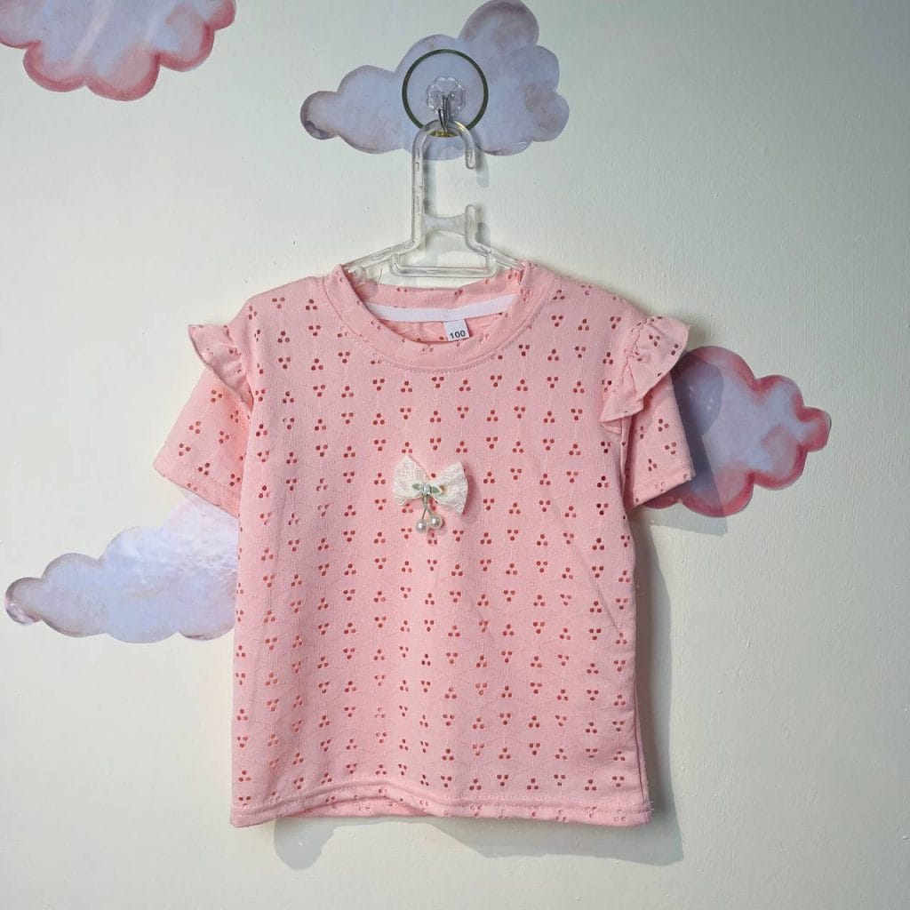 تیشرت دخترانه مجلسی طرح مثلث