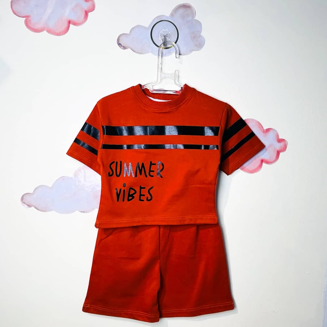 Blouse Pants Set Newborn ست نوزادی پسرانه طرح summer vibes