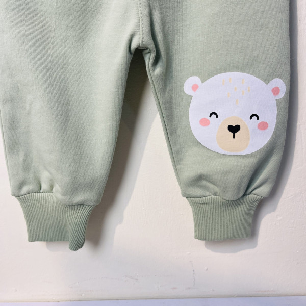 ست پسرانه سبزرنگ طرح خرس