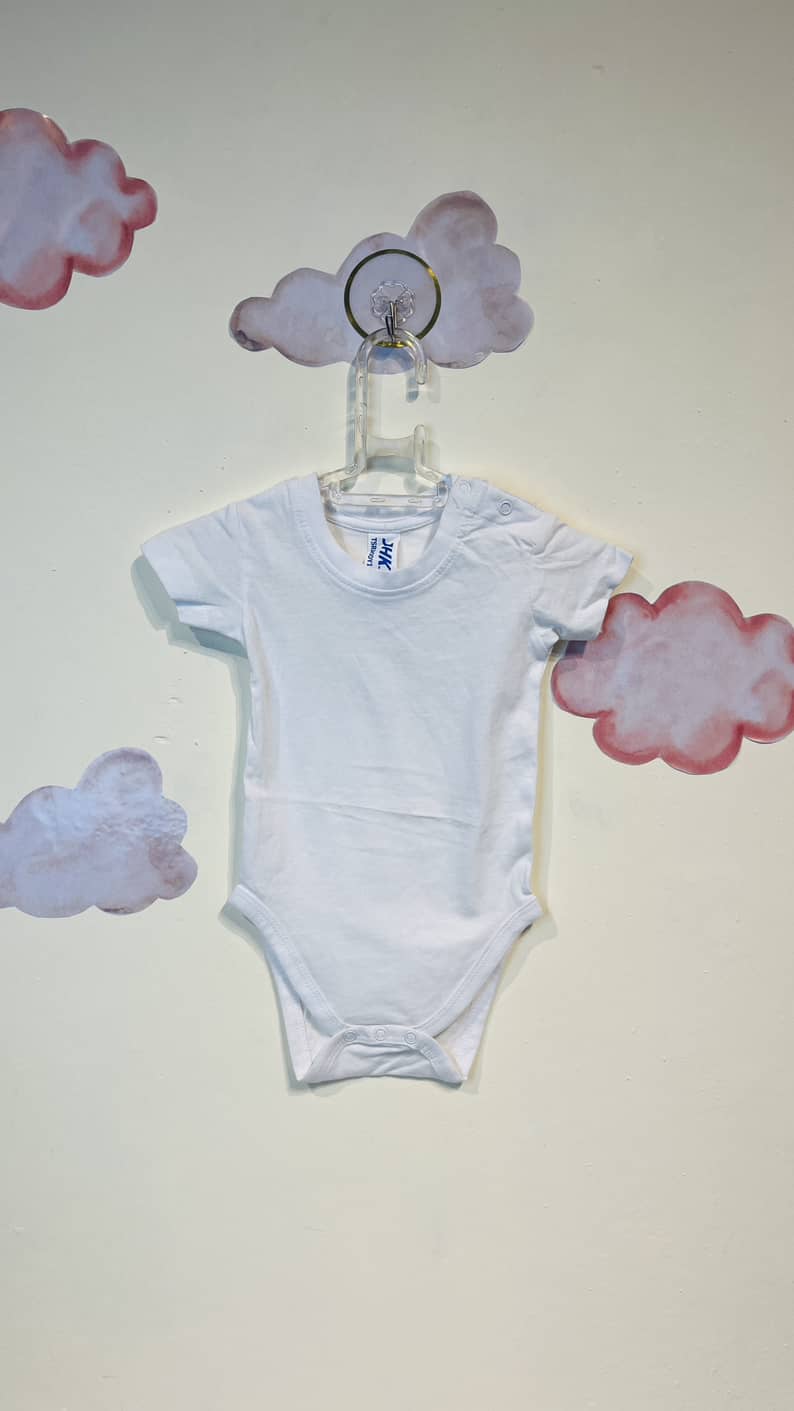 Body baby boys clothes بادی پسرانه ساده سفید رنگ