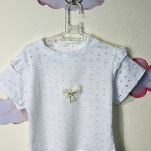 تیشرت دخترانه مجلسی طرح مثلث(18تا42ماه)