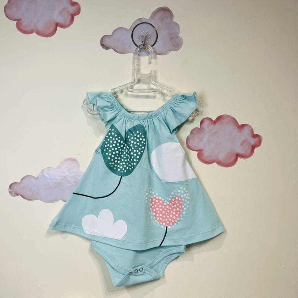 بادی سارافون دخترانه طرح قلب