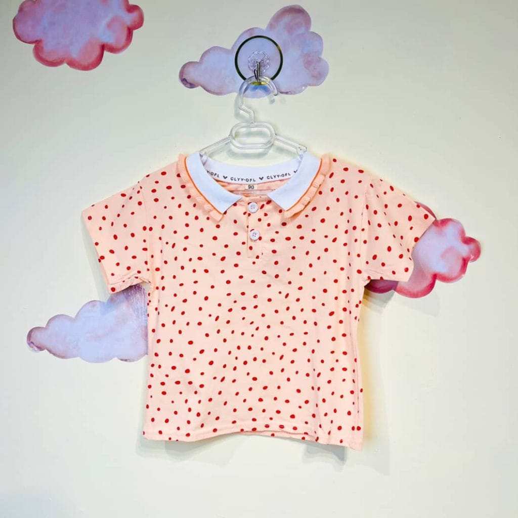 تیشرت دخترانه طرح توپ توپی