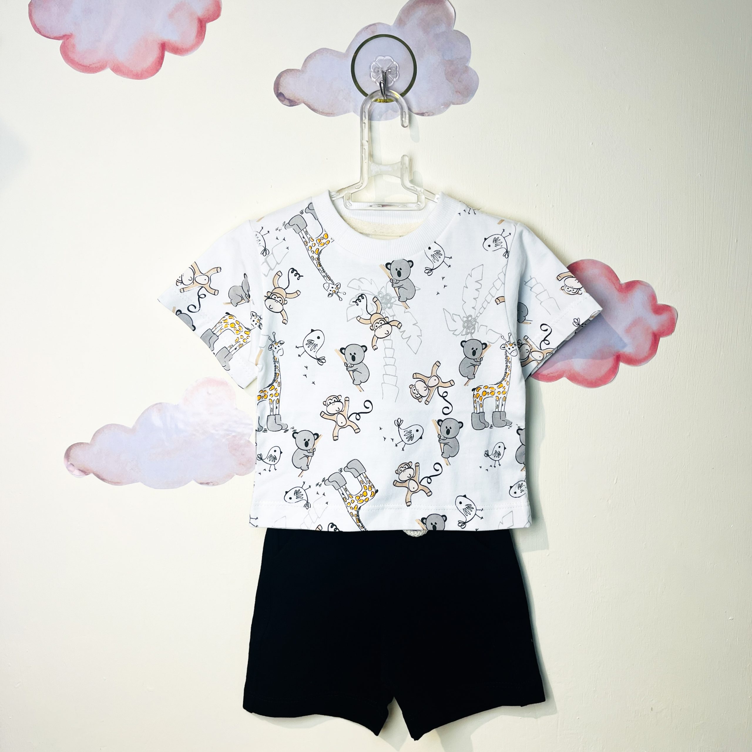 T-shirt shorts Set boy(Koala) تیشرت شلوارک پسرانه طرح کوالا
