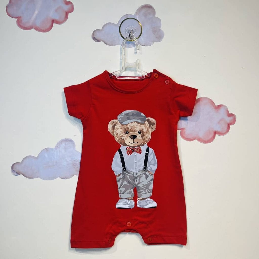 رامپر نوزادی پسرانه طرح تدی