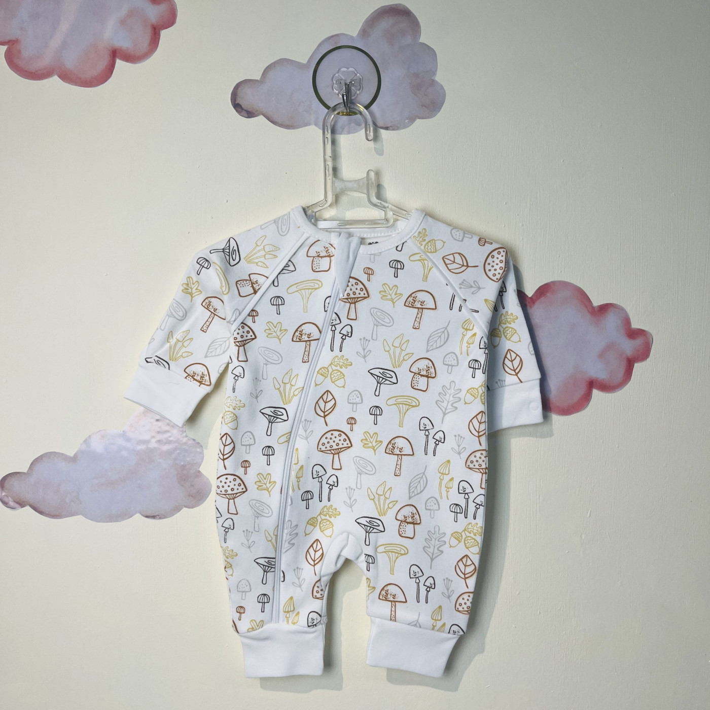 سرهمی نوزادی دخترانه طرح قارچ