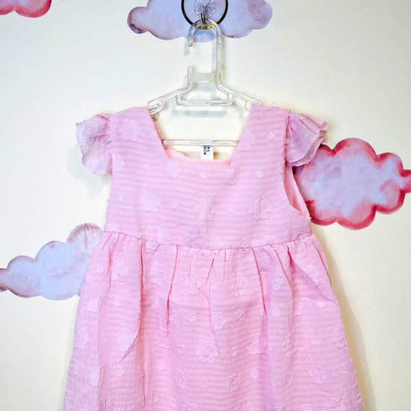 سارافون مجلسی دخترانه طرح پروانه(30تا42ماه)