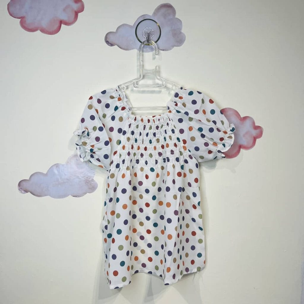 سارافون دخترانه طرح توپ توپی