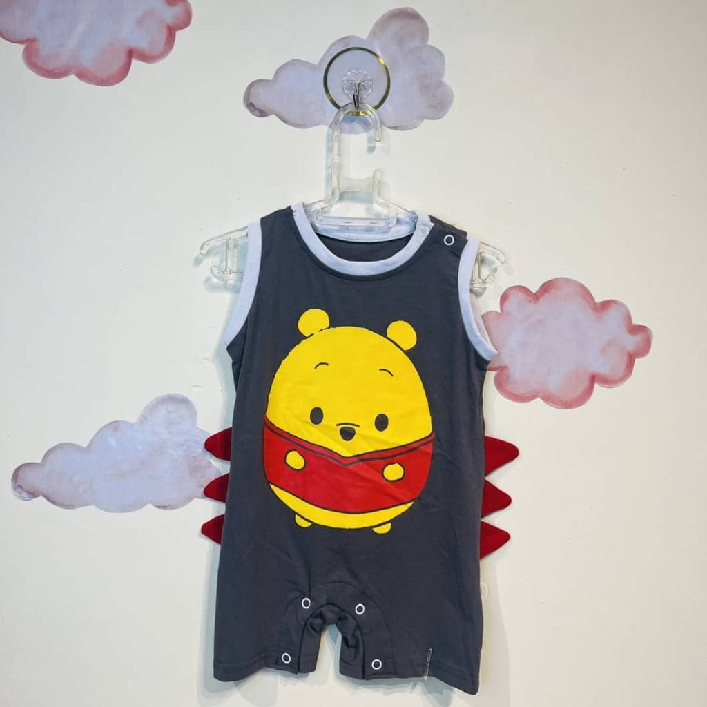 رامپر نوزادی پسرانه طرح خرس(6تا9ماه)