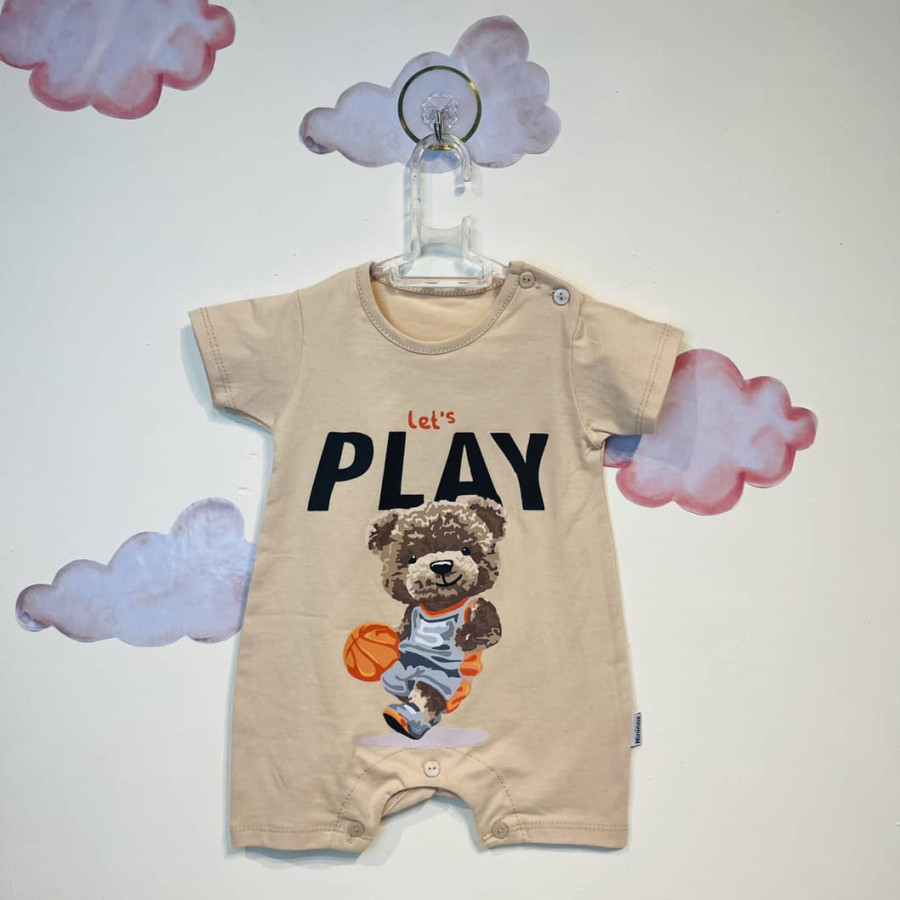 رامپر نوزادی پسرانه طرح تدی ورزشی(24تا30ماه)