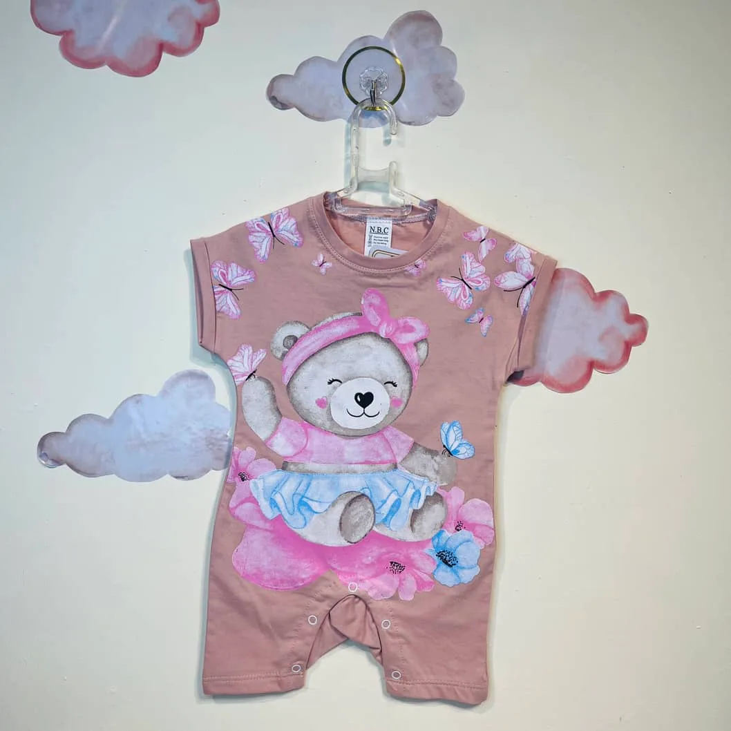 (bear)Baby Romper New Born girl رامپر نوزادی دخترانه طرح خرس