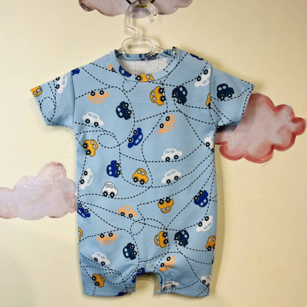 رامپر نوزادی پسرانه طرح ماشین