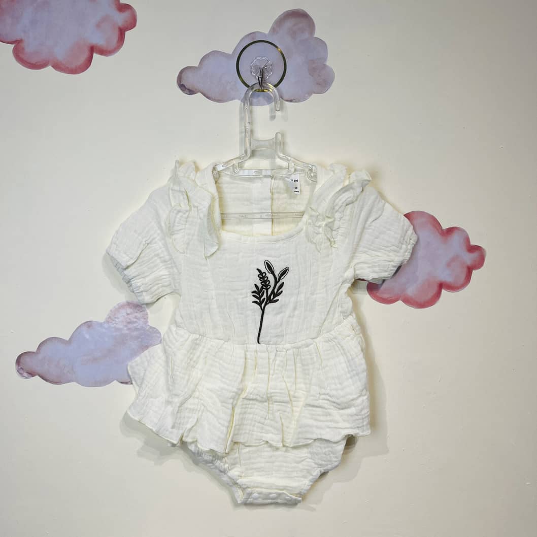 (flower) Baby Body New Born girl بادی استین کوتاه دخترانه طرح گل