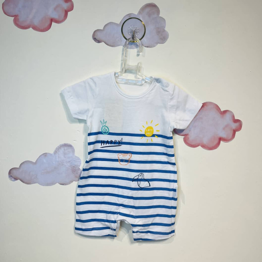 رامپر نوزادی پسرانه طرح خورشید