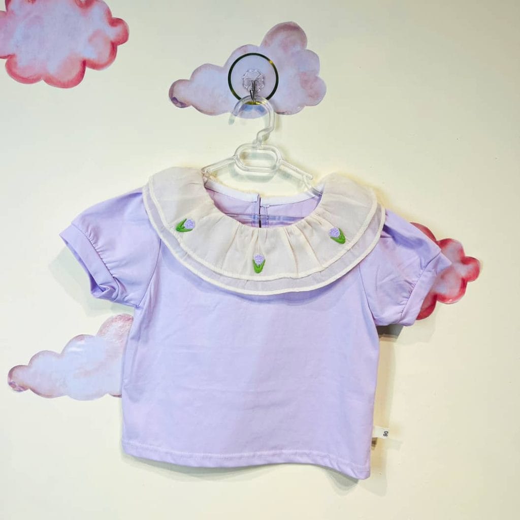 تیشرت دخترانه طرح گل