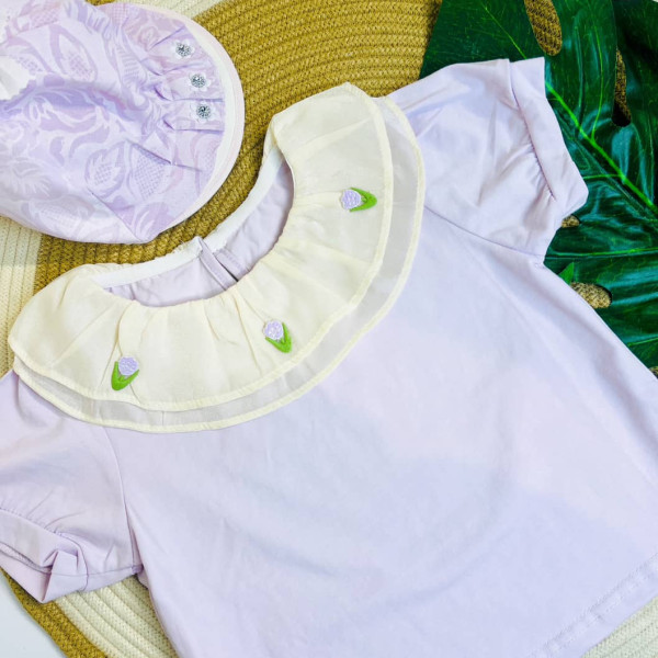 تیشرت دخترانه طرح گل