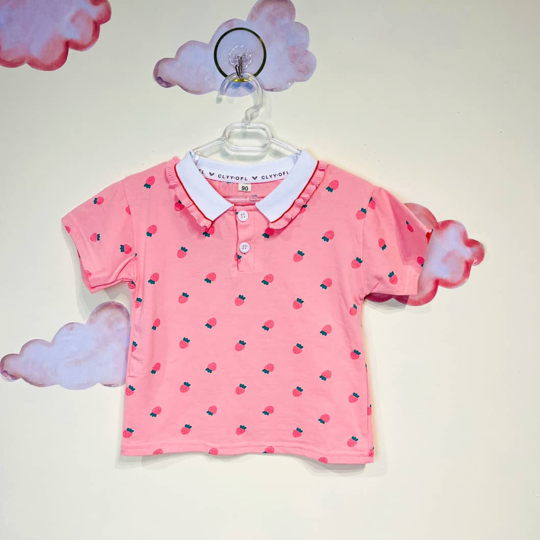 t-shirt Newborn girl (Strawberries) تیشرت دخترانه طرح توت فرنگی