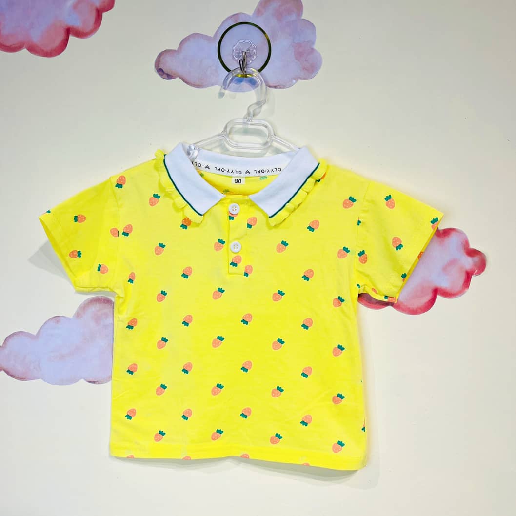 t-shirt Newborn girls تیشرت دخترانه طرح توت فرنگی