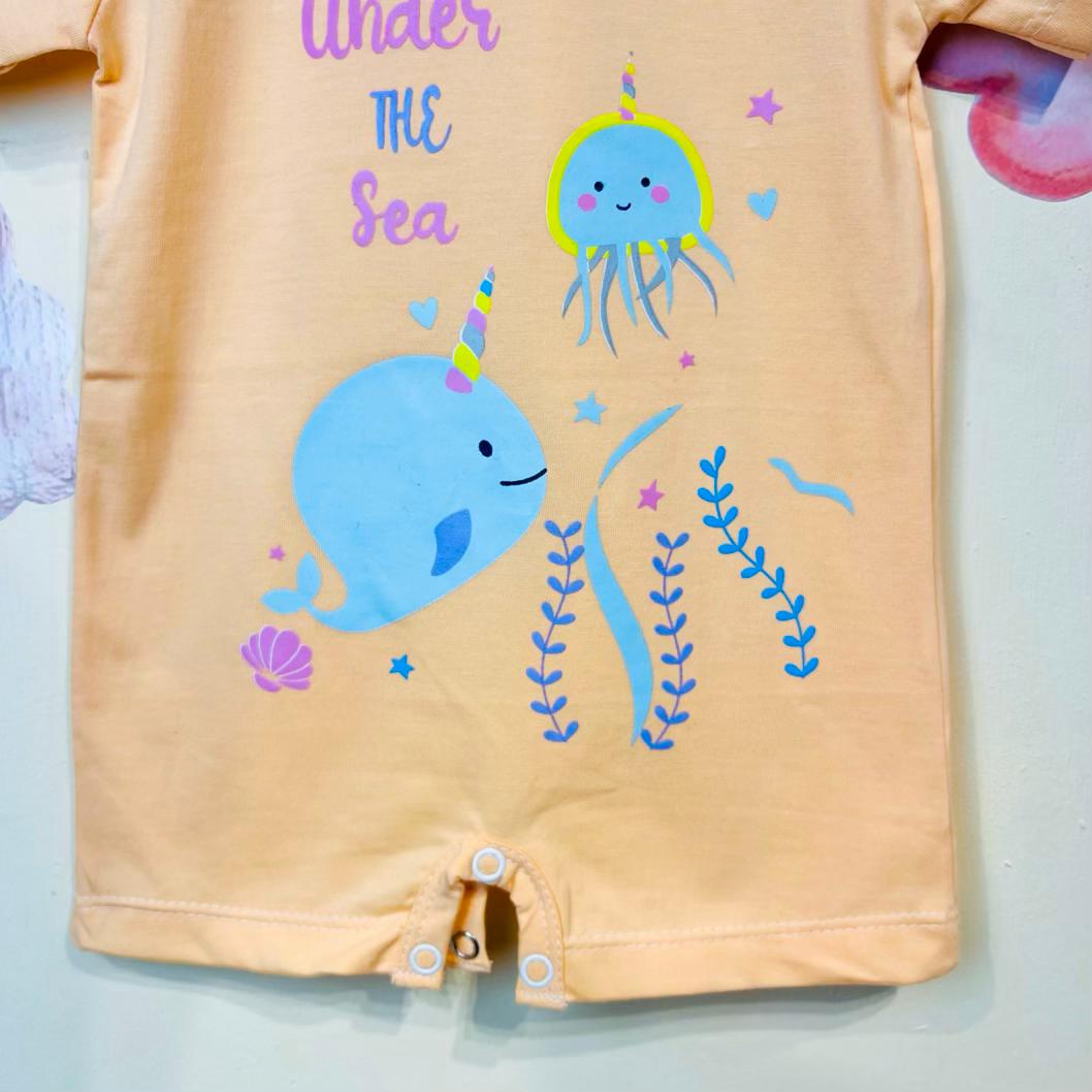 Baby Romper New Born girl (fish) رامپر دخترانه