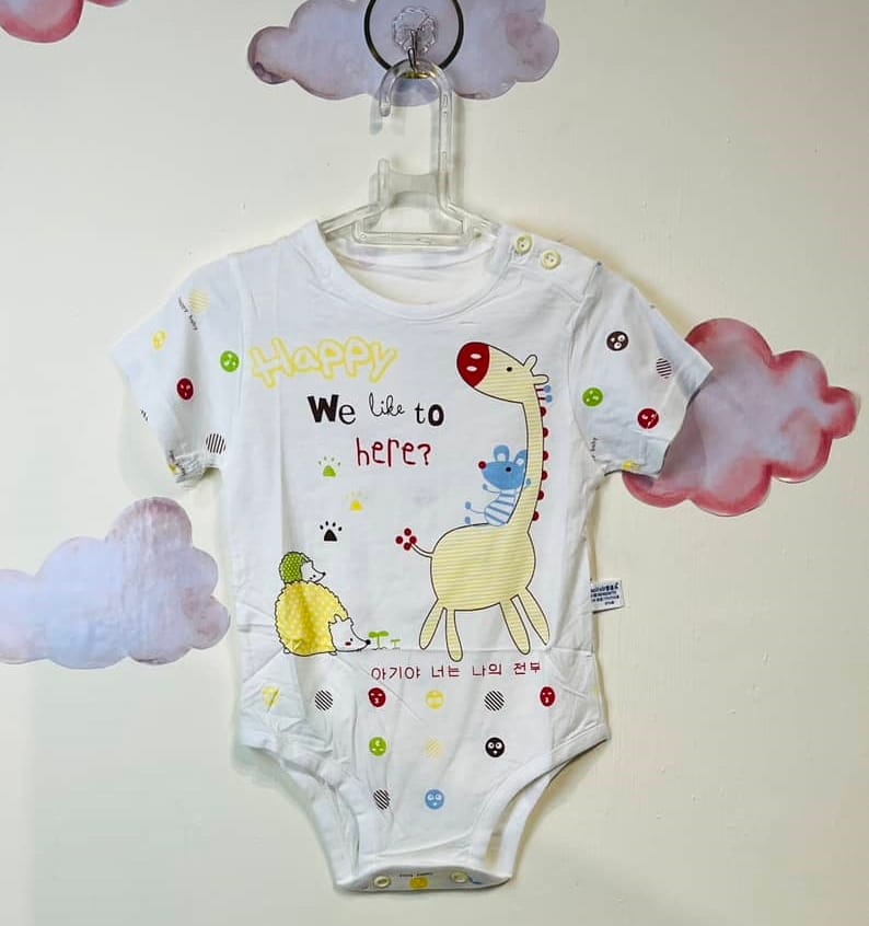 Body baby girls clothes ( giraffe) بادی نوزادی دخترانه طرح زرافه